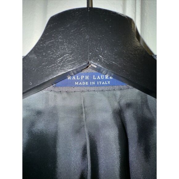 Ralph Lauren Blue Label Men's Wool Blazer Size 38 Dark Gray Made in Italy - Picture 2 of 7
